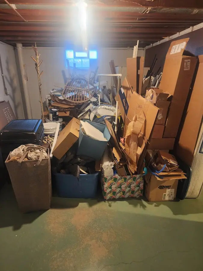 Roll-off dumpster container at job site for Construction Dumpster Rental in La Vista